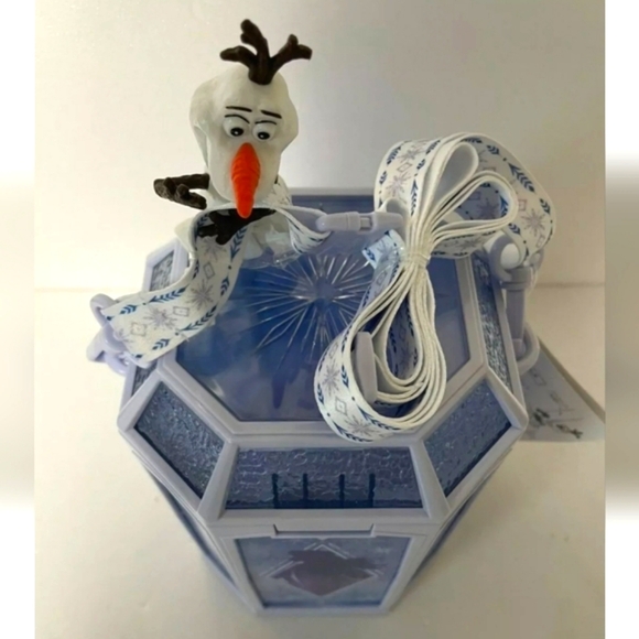 Tokyo Disney Resort Limited Frozen Popcorn Bucket Light Anna Elsa Olaf Japan NWT - Picture 5 of 11